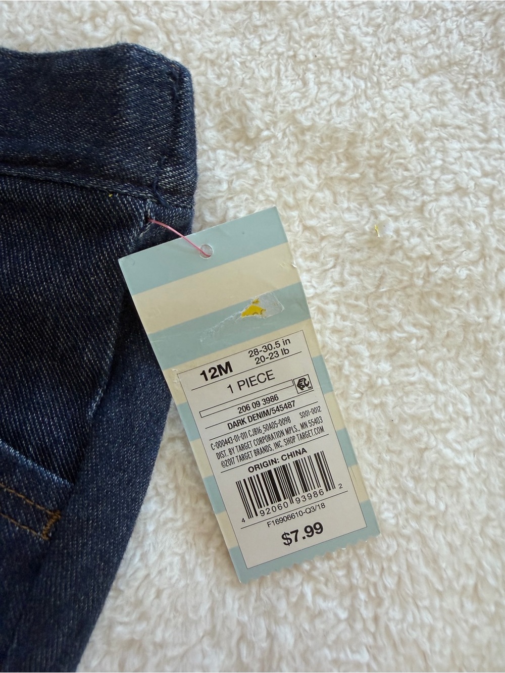 NWT Bundle 12M Jeans and Old Navy Polka Dots Booties - Picture 2 of 4